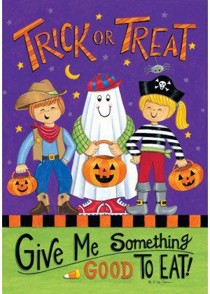 Trick or Treaters Flag | Halloween, Decorative, Lawn, House, Flags