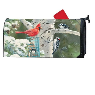 Winter Birds Mailbox Cover | Mailbox Covers | Mailbox Wraps