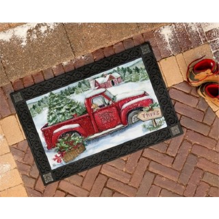 Christmas Tree Farm Doormat | MatMates | Decorative Doormats