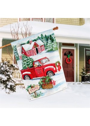 Christmas Tree Farm House Flag | Christmas, Cool, House, Flags