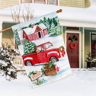 Christmas Tree Farm House Flag | Christmas, Cool, House, Flags