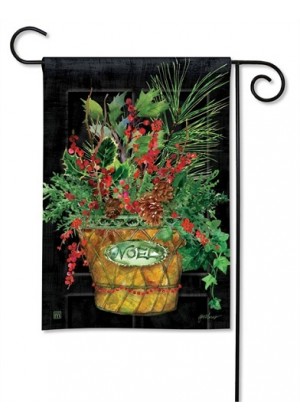 Holiday Door Garden Flag | Garden Flags | Christmas, Floral, Flags