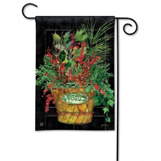 Holiday Door Garden Flag | Garden Flags | Christmas, Floral, Flags