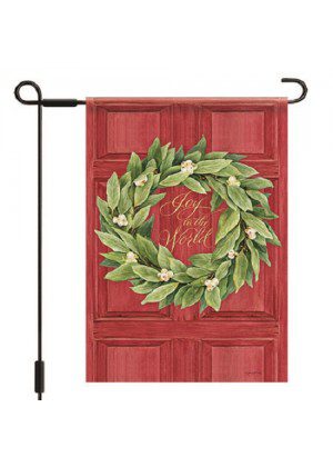 Joy to the World Wreath Garden Flag | Christmas, Clearance, Flags