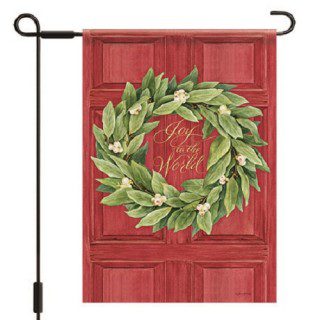 Joy to the World Wreath Garden Flag | Christmas, Clearance, Flags