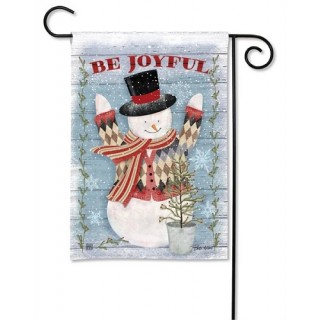 Joyful Snowman Garden Flag | Winter, Snowman, Garden, Flags