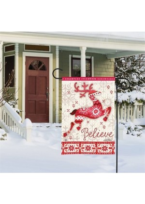 Nordic Deer Garden Flag | Christmas, Decorative, Garden, Flags