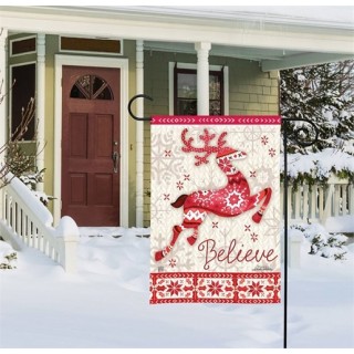 Nordic Deer Garden Flag | Christmas, Decorative, Garden, Flags