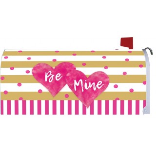 Pink & Gold Hearts Mailbox Cover | Mailbox Covers | Mailbox Wrap