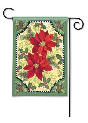 Pretty Poinsettias Garden Flag | Winter, Floral, Yard, Garden, Flags