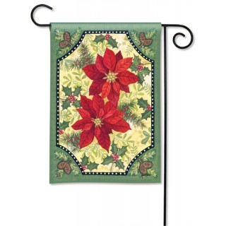 Pretty Poinsettias Garden Flag | Winter, Floral, Yard, Garden, Flags