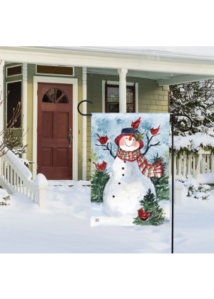 Snowman Friends Garden Flag | Winter Flags | Snowman Flags