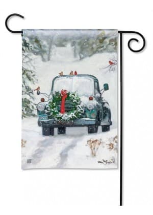 Snowy Roads Garden Flag | Christmas, Winter, Garden, Flags