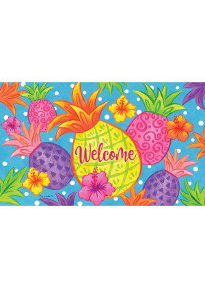 Tropical Pineapple Doormat | Decorative Doormats | MatMates