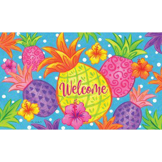 Tropical Pineapple Doormat | Decorative Doormats | MatMates