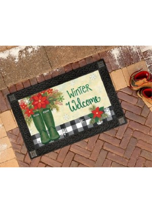 Winter Wellies Doormat | MatMate | Decorative Doormat | Doormat