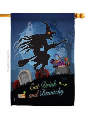 Bewitchy House Flag | Halloween, Double Sided, House, Flags