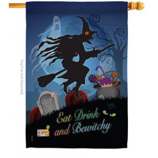 Bewitchy House Flag | Halloween, Double Sided, House, Flags