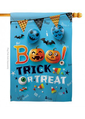 Boo Trick House Flag | Halloween, Double Sided, House, Flags