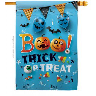 Boo Trick House Flag | Halloween, Double Sided, House, Flags