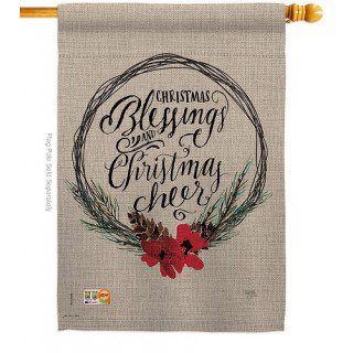 Christmas Blessings House Flag | Christmas, Double Sided, Flags
