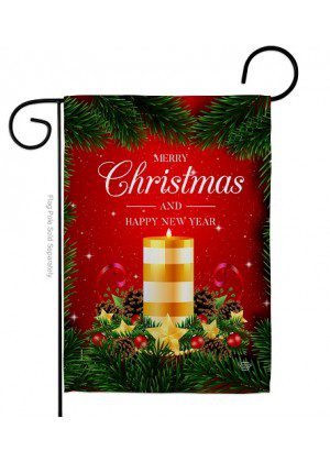 Christmas Candle Garden Flag | Christmas, Two Sided, Flags