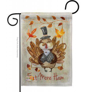 Eat More Garden Flag | Thanksgiving, Two Sided, Garden, Flags