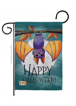 Happy Halloween Bat Garden Flag | Halloween, Garden, Flags