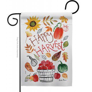 Happy Harvest Garden Flag | Fall, Two Sided, Garden, Cool, Flags