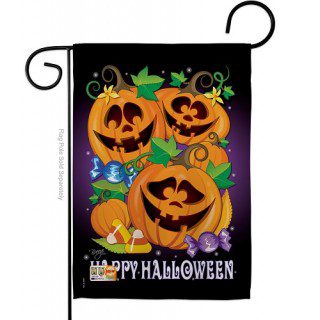 Happy Pumpkins Garden Flag | Halloween, Cool, Garden, Flags