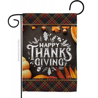 Happy Thanks Giving Garden Flag | Thanksgiving, Garden, Flags