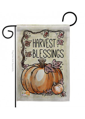 Harvest Blessings Garden Flag | Fall, Inspirational, Garden, Flags
