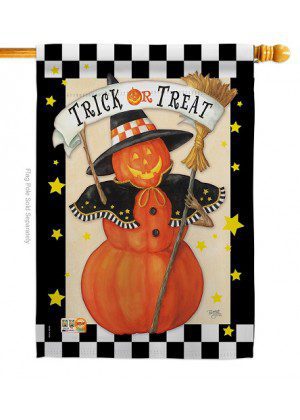 Jack-O-Lantern Witch House Flag | Halloween, Two Sided, Flags