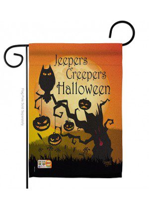 Jeepers Creepers Garden Flag | Halloween, Cool, Garden, Flags