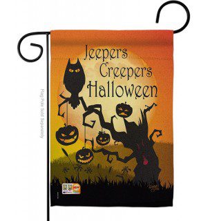 Jeepers Creepers Garden Flag | Halloween, Cool, Garden, Flags