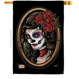 La Calavera Catrina House Flag | Halloween, Yard, House, Flags