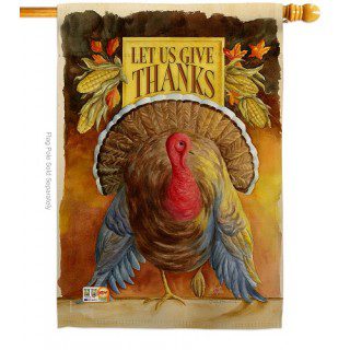 Let Us Give Thanks House Flag | Thanksgiving, Two Sided, Flags