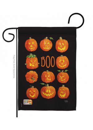 Pumpkins Boo Garden Flag | Halloween, Two Sided, Garden, Flags