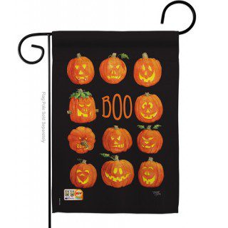 Pumpkins Boo Garden Flag | Halloween, Two Sided, Garden, Flags
