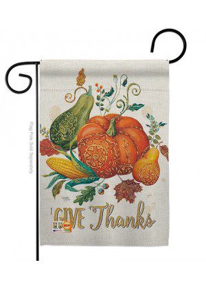 Suzani Give Thanks Garden Flag | Thanksgiving, Inspirational, Flag