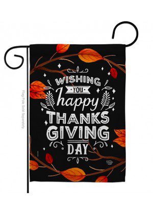 Thanksgiving Day Garden Flag | Thanksgiving, Cool, Garden, Flags