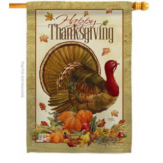 Thanksgiving Turkey House Flag | Thanksgiving, House, Flags