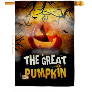 The Great Pumpkin House Flag | Halloween, Double Sided, Flags