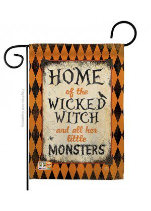 Wicked Home Garden Flag | Halloween, Two Sided, Garden, Flags