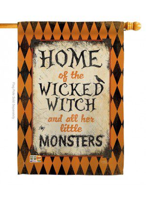 Wicked Home House Flag | Halloween, Double Sided, House, Flag