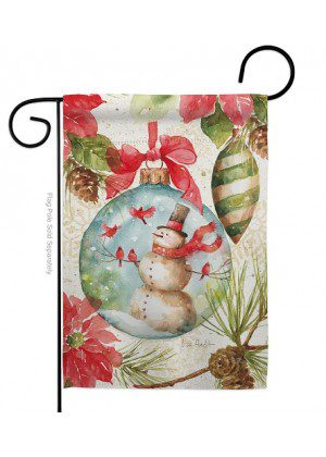 Woodland Holiday Garden Flag | Winter, Snowman, Garden, Flags