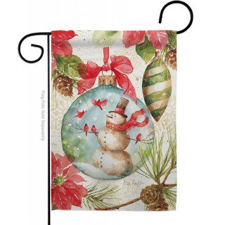 Woodland Holiday Garden Flag | Winter, Snowman, Garden, Flags