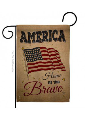 America Home Of The Brave Garden Flag | Patriotic, Yard, Flags