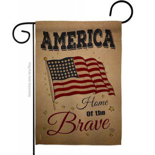 America Home Of The Brave Garden Flag | Patriotic, Yard, Flags