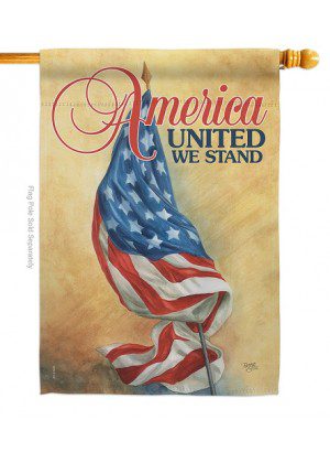 America United House Flag | Patriotic, Double Sided, House, Flags